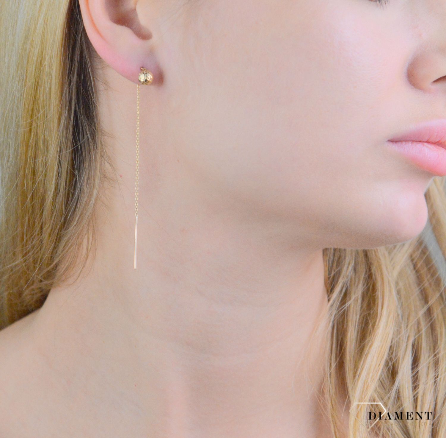 Kolczyki wiszące kulki grawerowane przeciągane próba 375, KL 5183 375 (1).jpg